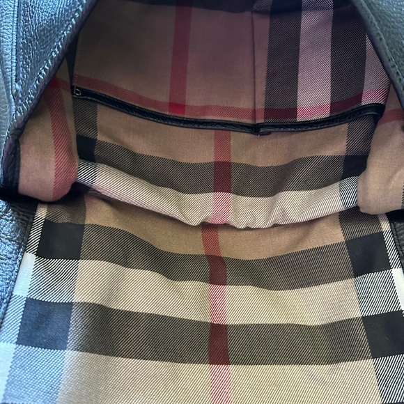 BURBERRY Black Leather Saddle Bag - AUTHENTIC - Picture 8 of 13